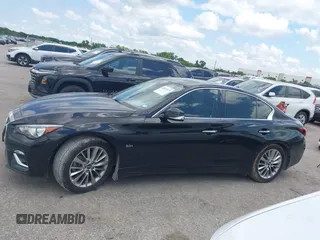 2019 Infiniti Q50 Luxe with VIN JN1EV7AP3KM519702, listed as a IAAI auction lot 42353533 with 46,371 mi miles and . Bid and sale history available at DreamBid. Image 14.