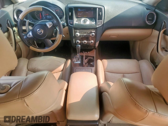 2013 Nissan Maxima SV with VIN 1N4AA5APXDC844020, listed as a Copart auction lot 58725575 with 133,091 mi miles and Salvage title. Bid and sale history available at DreamBid. Image 8.