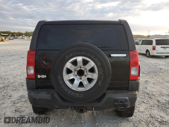 2006 Hummer H3 with VIN 5GTDN136868178749, listed as a Copart auction lot 75486784 with 168,493 mi miles and Clean Title. Bid and sale history available at carsss.com. Image 6.
