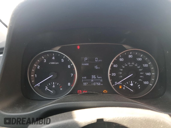 2017 Hyundai Elantra Limited z VIN 5NPD84LF9HH001602, wystawiony jako Copart lot #58600725 z przebiegiem 110 758 mil mil oraz Szkoda całkowita • Salvage title. Historia ofert i sprzedaży dostępna na DreamBid. Obrazek 9.