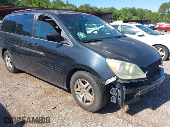 2006 Honda Odyssey EX-L with VIN 5FNRL387X6B080838, listed as a IAAI auction lot 42153641 with 255,438 mi miles and . Bid and sale history available at DreamBid. Image 1.