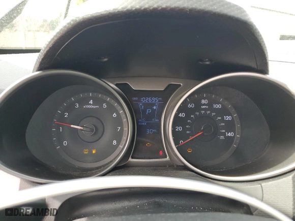2014 Hyundai Veloster with VIN KMHTC6AD1EU186166, listed as a Copart auction lot 50207375 with 102,695 mi miles and Salvage Title. Bid and sale history available at carsss.com. Image 9.