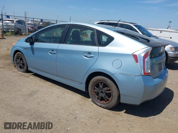 2013 Toyota Prius One with VIN JTDKN3DU6D5629201, listed as a IAAI auction lot 42108606 with 473,790 mi miles. Bid and sale history available at carsss.com. Image 3.