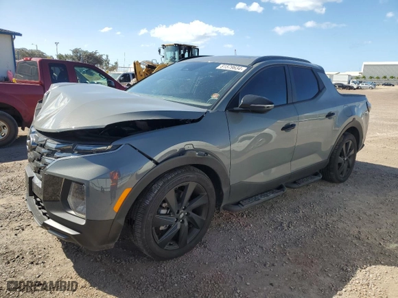 2024 Hyundai Santa Cruz NIGHT with VIN 5NTJCDAF3RH100570, listed as a Copart auction lot 81579634 with NaN miles and Salvage Title. Bid and sale history available at carsss.com. Image 1.