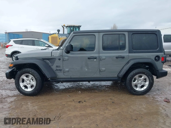 2021 Jeep Wrangler Unlimited Willys with VIN 1C4HJXDN6MW664417, listed as a IAAI auction lot 41598605 with 37,963 mi miles and . Bid and sale history available at DreamBid. Image 14.