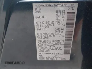 2013 Nissan Pathfinder SL с VIN 5N1AR2MM9DC665451, выставлен на аукционе IAAI как лот 42162875 с пробегом Не указан миль и . История ставок и продаж доступна на DreamBid. Изображение 9.