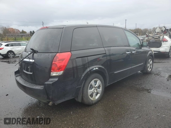 2008 Nissan Quest with VIN 5N1BV28U38N110662, listed as a Copart auction lot 80374514 with 193,894 mi miles and Clean Title. Bid and sale history available at carsss.com. Image 3.
