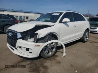 2018 Audi Q3 Premium Plus with VIN WA1JCCFS2JR034471, listed as a Copart auction lot 48855515 with 31,178 mi miles and Salvage Title. Bid and sale history available at carsss.com. Image 1.