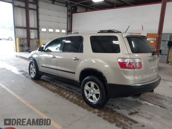 2010 GMC Acadia SL with VIN 1GKLVKED9AJ129036, listed as a IAAI auction lot 42586492 with Not provided miles and . Bid and sale history available at DreamBid. Image 3.