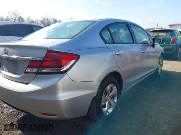 2015 Honda Civic Sedan LX with VIN 19XFB2F53FE008578, listed as a IAAI auction lot 41918815 with 93,860 mi miles. Bid and sale history available at carsss.com. Image 4.