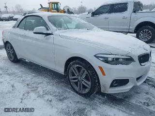 2018 BMW 2 Series 230i xDrive with VIN WBA2K1C52JVB64595, listed as a IAAI auction lot 41604748 with 47,461 mi miles. Bid and sale history available at carsss.com. Image 1.