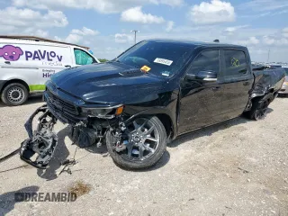 2021 Ram 1500 Laramie with VIN 1C6SRFJT1MN611844, listed as a Copart auction lot 59595455 with 77,151 mi miles and Salvage title. Bid and sale history available at DreamBid. Image 1.