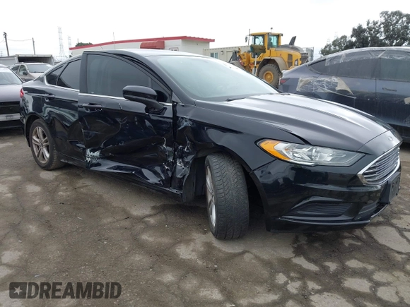2018 Ford Fusion SE with VIN 3FA6P0HD1JR253185, listed as a IAAI auction lot 41901789 with 67,460 mi miles. Bid and sale history available at carsss.com. Image 1.