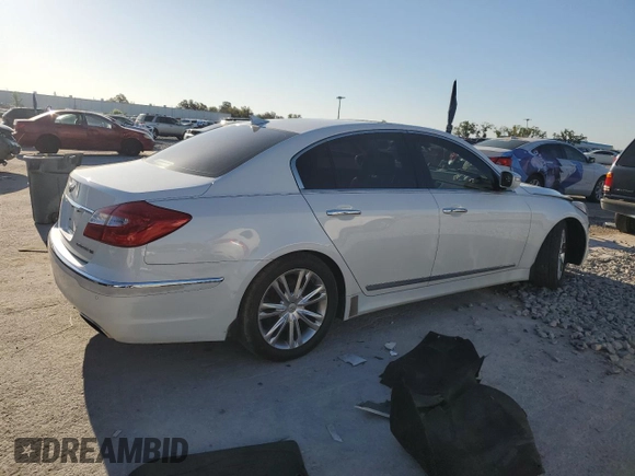 2012 Hyundai Genesis 5.0L R-Spec with VIN KMHGC4DHXCU184529, listed as a Copart auction lot 48555965 with 180,090 mi miles and Non Repairable. Bid and sale history available at carsss.com. Image 3.