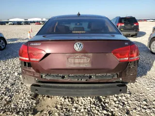 2013 Volkswagen Passat SE with VIN 1VWBP7A36DC030367, listed as a Copart auction lot 44969815 with 132,793 mi miles and Salvage Title. Bid and sale history available at carsss.com. Image 6.