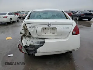 2006 Nissan Maxima SL with VIN 1N4BA41E26C844769, listed as a Copart auction lot 52029575 with 185,689 mi miles and Salvage title. Bid and sale history available at DreamBid. Image 6.