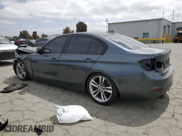 2017 BMW 3 Series 330i with VIN WBA8B9G56HNU09182, listed as a Copart auction lot 53355905 with 128,009 mi miles and Salvage Title. Bid and sale history available at carsss.com. Image 2.