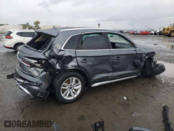 2022 Audi Q5 S line Premium with VIN WA1GAAFYXN2061344, listed as a Copart auction lot 49189535 with 50,007 mi miles and Salvage Title. Bid and sale history available at carsss.com. Image 3.