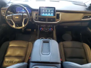 2023 Chevrolet Tahoe LT with VIN 1GNSKNKD0PR196082, listed as a Copart auction lot 45707215 with 35,736 mi miles and Salvage title. Bid and sale history available at DreamBid. Image 8.