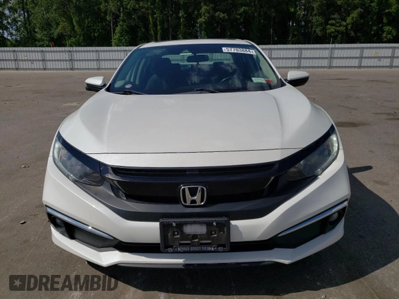 2019 Honda Civic Sedan EX with VIN 19XFC1F39KE210972, listed as a Copart auction lot 57703884 with 76,664 mi miles and Non Repairable. Bid and sale history available at carsss.com. Image 5.