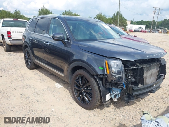2022 Kia Telluride SX with VIN 5XYP54HC2NG266272, listed as a IAAI auction lot 42499725 with 46,577 mi miles and . Bid and sale history available at DreamBid. Image 1.