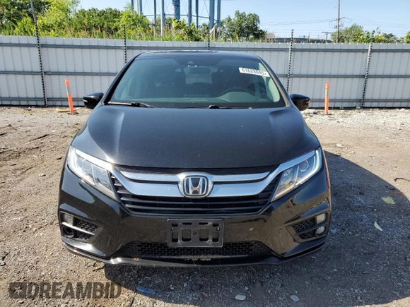 2019 Honda Odyssey EX with VIN 5FNRL6H56KB061780, listed as a Copart auction lot 61628045 with 96,017 mi miles and Salvage title. Bid and sale history available at DreamBid. Image 5.