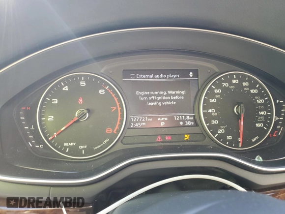 2017 Audi A4 Premium with VIN WAUGNAF47HN018507, listed as a Copart auction lot 46087525 with 127,721 mi miles and Salvage Title. Bid and sale history available at carsss.com. Image 9.