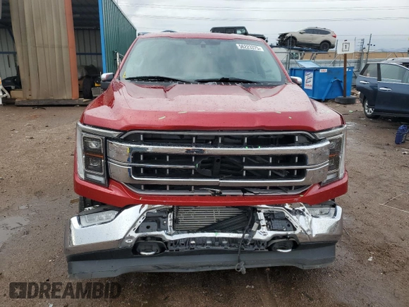 2021 Ford F-150 XL with VIN 1FTFW1ED7MFB28328, listed as a Copart auction lot 56223375 with 60,815 mi miles and Salvage title. Bid and sale history available at DreamBid. Image 5.