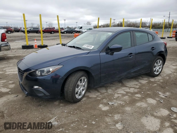 2016 Mazda 3 i Sport with VIN 3MZBM1J78GM266031, listed as a Copart auction lot 51156915 with 65,034 mi miles and Salvage Title. Bid and sale history available at DreamBid. Image 1.