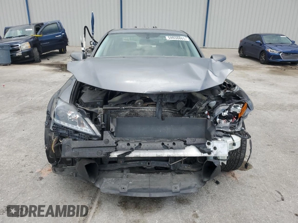 2012 Lexus IS 250 z VIN JTHCF5C25C5056981, wystawiony jako Copart lot #59938865 z przebiegiem 263 985 mil mil oraz Szkoda całkowita • Salvage title. Historia ofert i sprzedaży dostępna na DreamBid. Obrazek 5.