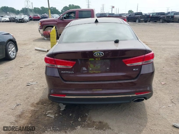 2018 Kia Optima EX with VIN 5XXGU4L30JG215412, listed as a IAAI auction lot 37402705 with 99,524 mi miles. Bid and sale history available at carsss.com. Image 16.