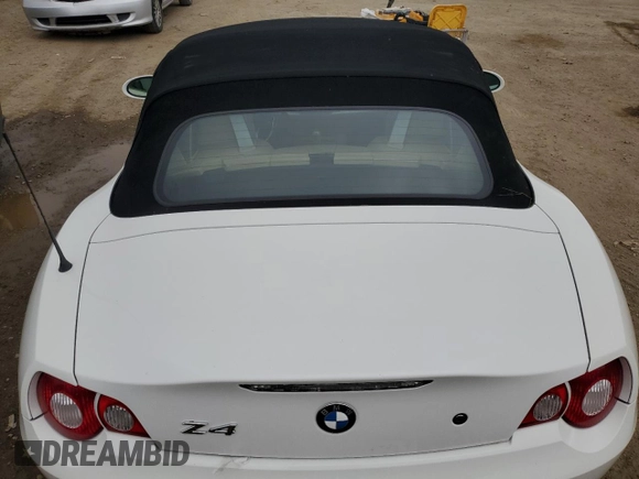 2005 BMW Z4 3.0i with VIN 4USBT53505LU10933, listed as a Copart auction lot 46061395 with 86,328 mi miles and Salvage title. Bid and sale history available at DreamBid. Image 10.
