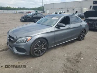 2017 Mercedes-Benz C 43 AMG with VIN 55SWF6EBXHU207299, listed as a Copart auction lot 60832055 with 97,775 mi miles and Salvage title. Bid and sale history available at DreamBid. Image 1.