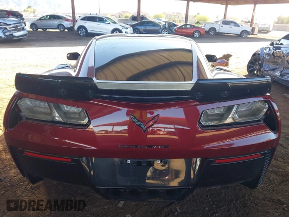 2016 Chevrolet Corvette Z06 3LZ with VIN 1G1YU2D61G5608777, listed as a IAAI auction lot 41830787 with 57,069 mi miles. Bid and sale history available at carsss.com. Image 17.