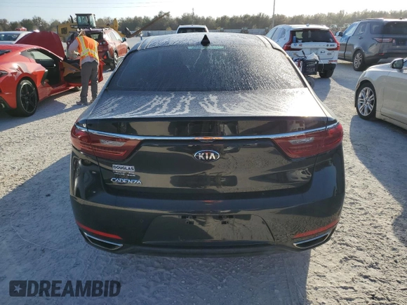 2017 Kia Cadenza Premium with VIN KNALC4J11H5092573, listed as a Copart auction lot 76336364 with 44,777 mi miles and Salvage Title. Bid and sale history available at carsss.com. Image 6.