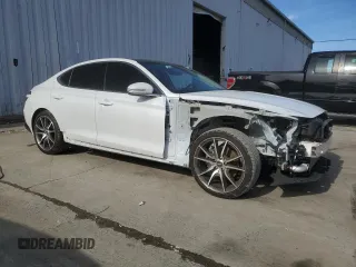 2022 Genesis G70 2.0T z VIN KMTG34TA1NU103382, wystawiony jako Copart lot #49459415 z przebiegiem 28 399 mil mil oraz Szkody całkowita. Historia ofert i sprzedaży dostępna na DreamBid. Obrazek 4.