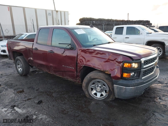 2015 Chevrolet Silverado 1500 Work Truck with VIN 1GCVKPEH6FZ156457, listed as a IAAI auction lot 41584674 with 1 mi miles. Bid and sale history available at carsss.com. Image 1.
