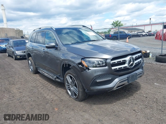 2021 Mercedes-Benz GLS 450 with VIN 4JGFF5KE4MA369504, listed as a IAAI auction lot 39590170 with 101,863 mi miles and . Bid and sale history available at DreamBid. Image 1.