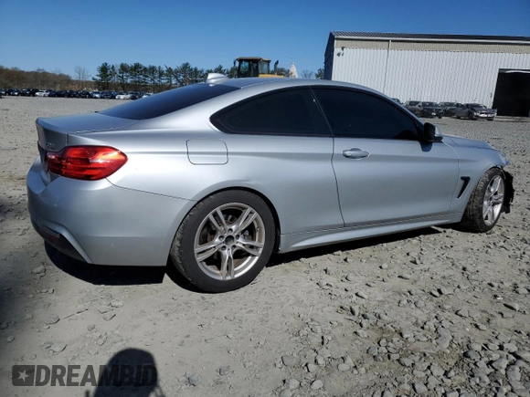 2015 BMW 4 Series 428i with VIN WBA3N3C55FF712918, listed as a Copart auction lot 53373025 with 64,638 mi miles and Salvage title. Bid and sale history available at DreamBid. Image 3.