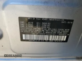 2016 Subaru Legacy Premium with VIN 4S3BNBD61G3040763, listed as a Copart auction lot 82327454 with 114,527 mi miles and Salvage title. Bid and sale history available at DreamBid. Image 12.