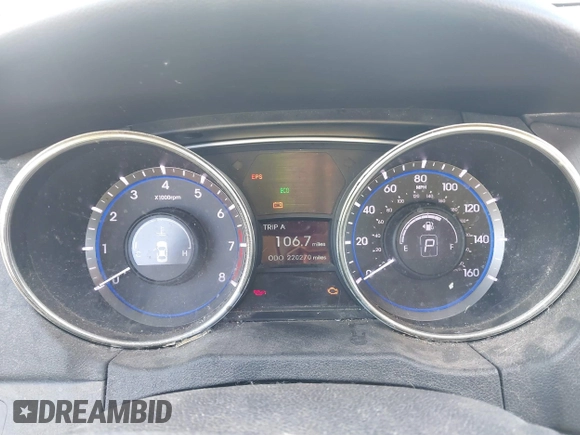 2011 Hyundai Sonata GLS with VIN 5NPEB4AC9BH171075, listed as a IAAI auction lot 41707321 with 220,270 mi miles. Bid and sale history available at carsss.com. Image 7.