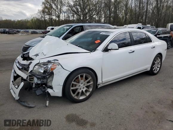 2012 Chevrolet Malibu LTZ with VIN 1G1ZG5E72CF279662, listed as a Copart auction lot 52764605 with 123,848 mi miles and Salvage Title. Bid and sale history available at DreamBid. Image 1.