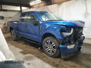 2022 Ford F-150 XL z VIN 1FTEX1EP7NFC10239, wystawiony jako Copart lot #57776525 z przebiegiem 46 980 mil mil oraz Szkoda całkowita • Salvage title. Historia ofert i sprzedaży dostępna na DreamBid. Obrazek 4.