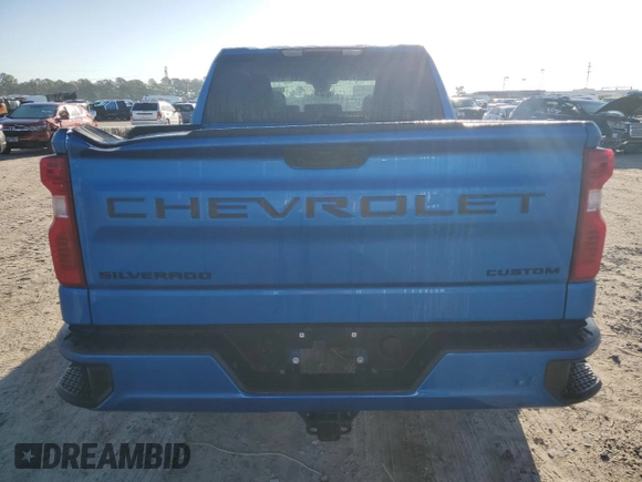 2024 Chevrolet Silverado 1500 Custom with VIN 3GCPABEK1RG202503, listed as a Copart auction lot 48681235 with Not Provided miles and Salvage Title. Bid and sale history available at DreamBid. Image 6.
