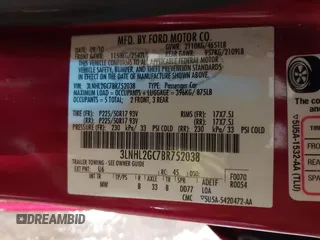2011 Lincoln MKZ z VIN 3LNHL2GC7BR752038, wystawiony jako IAAI lot #41731713 z przebiegiem 139 935 mil mil oraz . Historia ofert i sprzedaży dostępna na DreamBid. Obrazek 9.