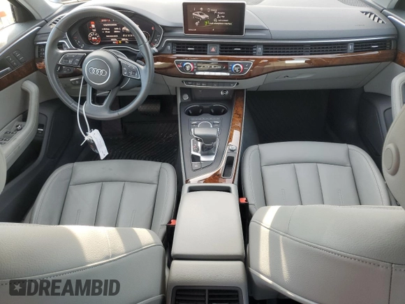 2019 Audi A4 Premium Plus with VIN WAUENAF40KN002714, listed as a Copart auction lot 46625275 with 40,124 mi miles and Salvage Title. Bid and sale history available at carsss.com. Image 8.