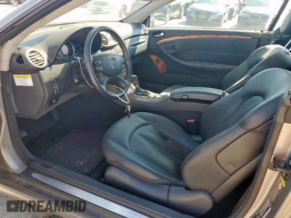 2005 Mercedes-Benz CLK 500 with VIN WDBTK75J75F147923, listed as a Copart auction lot 53743485 with 181,045 mi miles and Clean title. Bid and sale history available at DreamBid. Image 7.