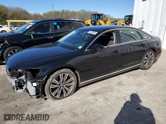 2020 Audi A8 L with VIN WAU8EAF83LN010663, listed as a Copart auction lot 49933994 with 35,756 mi miles. Bid and sale history available at carsss.com. Image 1.