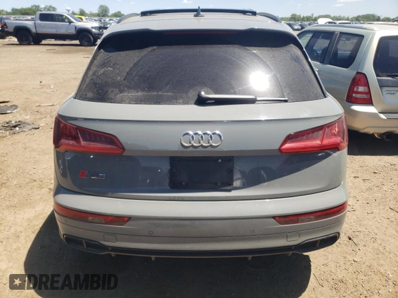 2019 Audi SQ5 Premium Plus with VIN WA1B4AFY9K2075023, listed as a Copart auction lot 57609334 with Not Provided miles and Salvage Title. Bid and sale history available at DreamBid. Image 6.