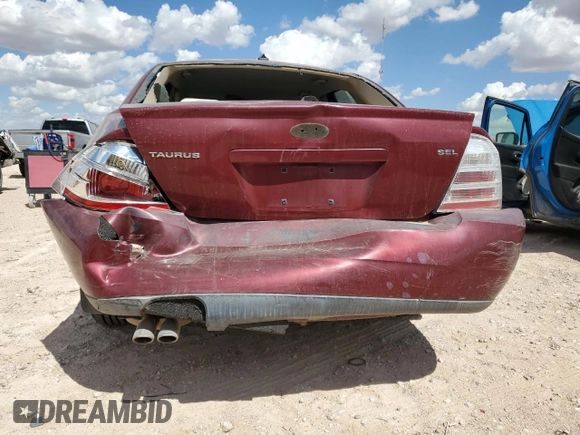 2008 Ford Taurus SEL with VIN 1FAHP24W68G135730, listed as a Copart auction lot 69071114 with Not Provided miles and Salvage Title. Bid and sale history available at carsss.com. Image 6.